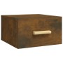 Wand-Nachttische, 2 Stück, Farbe Eiche geräuchert, 35 x 35 x 20 cm von vidaXL, Nachttische - Ref: Foro24-817574, Preis: 40,83...