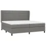 Box spring bed with dark gray fabric mattress 200x200 cm by vidaXL, Beds and slatted bases - Ref: Foro24-3127990, Price: 678,...