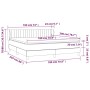Box spring bed with light gray velvet mattress 180x200 cm by vidaXL, Beds and slatted bases - Ref: Foro24-3127625, Price: 530...