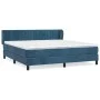 Box spring bed with dark blue velvet mattress 180x200 cm by vidaXL, Beds and slatted bases - Ref: Foro24-3127629, Price: 554,...