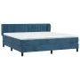 Box spring bed with dark blue velvet mattress 180x200 cm by vidaXL, Beds and slatted bases - Ref: Foro24-3127629, Price: 554,...