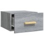 Wand-Nachttische 2 Stück Sonoma graue Farbe 35x35x20 cm von vidaXL, Nachttische - Ref: Foro24-817576, Preis: 41,61 €, Rabatt: %