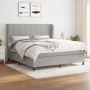 Boxspringbett mit hellgrauer Stoffmatratze 180x200 cm von vidaXL, Betten und Lattenroste - Ref: Foro24-3127981, Preis: 612,57...