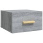 Wand-Nachttische 2 Stück Sonoma graue Farbe 35x35x20 cm von vidaXL, Nachttische - Ref: Foro24-817576, Preis: 41,61 €, Rabatt: %