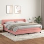Boxspringbett mit rosa Samtmatratze 180x200 cm von vidaXL, Betten und Lattenroste - Ref: Foro24-3127510, Preis: 500,99 €, Rab...