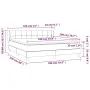 Box spring bed with pink velvet mattress 180x200 cm by vidaXL, Beds and slatted bases - Ref: Foro24-3127510, Price: 496,98 €,...