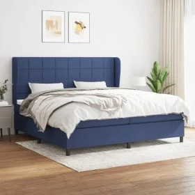 Boxspringbett mit blauer Stoffmatratze 200x200 cm von vidaXL, Betten und Lattenroste - Ref: Foro24-3127995, Preis: 692,28 €, ...