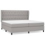 Boxspringbett mit hellgrauer Stoffmatratze 200x200 cm von vidaXL, Betten und Lattenroste - Ref: Foro24-3128229, Preis: 763,01...