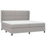 Boxspringbett mit hellgrauer Stoffmatratze 200x200 cm von vidaXL, Betten und Lattenroste - Ref: Foro24-3128229, Preis: 763,01...