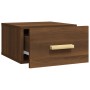 Wand-Nachttische 2 Stück braune Eichenfarbe 35x35x20 cm von vidaXL, Nachttische - Ref: Foro24-817578, Preis: 42,20 €, Rabatt: %