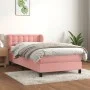 Box spring bed with pink velvet mattress 100x200 cm by vidaXL, Beds and slatted bases - Ref: Foro24-3127720, Price: 304,67 €,...