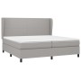 Boxspringbett mit hellgrauer Stoffmatratze 200x200 cm von vidaXL, Betten und Lattenroste - Ref: Foro24-3127829, Preis: 708,09...