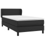 Box spring bed with black synthetic leather mattress 100x200 cm by vidaXL, Beds and slatted bases - Ref: Foro24-3127175, Pric...