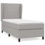 Box spring bed with light gray fabric mattress 100x200 cm by vidaXL, Beds and slatted bases - Ref: Foro24-3127781, Price: 351...