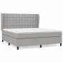 Box spring bed with light gray fabric mattress 180x200 cm by vidaXL, Beds and slatted bases - Ref: Foro24-3128301, Price: 609...