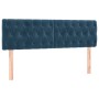 Boxspringbett mit dunkelblauer Samtmatratze 140x190 cm von vidaXL, Betten und Lattenroste - Ref: Foro24-3127671, Preis: 438,5...