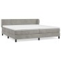 Box spring bed with light gray velvet mattress 200x200 cm by vidaXL, Beds and slatted bases - Ref: Foro24-3127391, Price: 540...