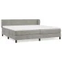 Box spring bed with light gray velvet mattress 200x200 cm by vidaXL, Beds and slatted bases - Ref: Foro24-3127391, Price: 541...