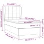 Cama box spring con colchón tela negro 80x200 cm de vidaXL, Camas y somieres - Ref: Foro24-3127919, Precio: 309,71 €, Descuen...