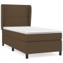 Box spring bed with dark brown fabric mattress 100x200 cm by vidaXL, Beds and slatted bases - Ref: Foro24-3127864, Price: 359...