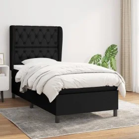 Box spring bed with black fabric mattress 80x200 cm by vidaXL, Beds and slatted bases - Ref: Foro24-3128159, Price: 338,69 €,...