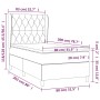 Box spring bed with black fabric mattress 80x200 cm by vidaXL, Beds and slatted bases - Ref: Foro24-3128159, Price: 327,91 €,...