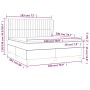 Boxspringbett mit hellgrauer Stoffmatratze 180x200 cm von vidaXL, Betten und Lattenroste - Ref: Foro24-3128141, Preis: 612,18...