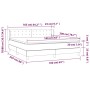 Boxspringbett mit dunkelblauer Samtmatratze 160x200 cm von vidaXL, Betten und Lattenroste - Ref: Foro24-3127743, Preis: 507,6...