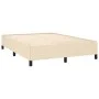 Box spring bed with cream fabric mattress 140x200 cm by vidaXL, Beds and slatted bases - Ref: Foro24-3127810, Price: 507,80 €...