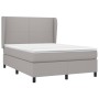Boxspringbett mit hellgrauer Stoffmatratze 140x190 cm von vidaXL, Betten und Lattenroste - Ref: Foro24-3127797, Preis: 526,51...