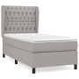Boxspringbett mit hellgrauer Stoffmatratze 90x190 cm von vidaXL, Betten und Lattenroste - Ref: Foro24-3128165, Preis: 349,06 ...