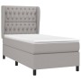 Boxspringbett mit hellgrauer Stoffmatratze 90x190 cm von vidaXL, Betten und Lattenroste - Ref: Foro24-3128165, Preis: 349,06 ...
