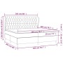 Boxspringbett mit blauer Stoffmatratze 200x200 cm von vidaXL, Betten und Lattenroste - Ref: Foro24-3128235, Preis: 787,08 €, ...