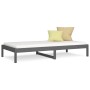 Schlafsofa aus massivem, grauem Kiefernholz, 90 x 190 cm von vidaXL, Betten und Lattenroste - Ref: Foro24-820424, Preis: 87,9...