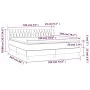 Box spring bed with dark blue velvet mattress 180x200 cm by vidaXL, Beds and slatted bases - Ref: Foro24-3127689, Price: 570,...
