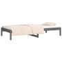 Schlafsofa aus massivem, grauem Kiefernholz, 90 x 190 cm von vidaXL, Betten und Lattenroste - Ref: Foro24-820424, Preis: 87,9...