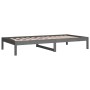 Schlafsofa aus massivem, grauem Kiefernholz, 90 x 190 cm von vidaXL, Betten und Lattenroste - Ref: Foro24-820424, Preis: 87,9...