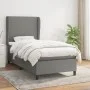 Box spring bed with dark gray fabric mattress 90x200 cm by vidaXL, Beds and slatted bases - Ref: Foro24-3127774, Price: 372,4...