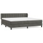 Boxspringbett mit dunkelgrauer Samtmatratze 200x200 cm von vidaXL, Betten und Lattenroste - Ref: Foro24-3127752, Preis: 555,6...