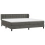 Boxspringbett mit dunkelgrauer Samtmatratze 200x200 cm von vidaXL, Betten und Lattenroste - Ref: Foro24-3127752, Preis: 555,6...