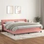 Box spring bed with pink velvet mattress 200x200 cm by vidaXL, Beds and slatted bases - Ref: Foro24-3127516, Price: 541,03 €,...