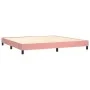 Box spring bed with pink velvet mattress 200x200 cm by vidaXL, Beds and slatted bases - Ref: Foro24-3127516, Price: 541,03 €,...