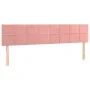 Box spring bed with pink velvet mattress 200x200 cm by vidaXL, Beds and slatted bases - Ref: Foro24-3127516, Price: 541,03 €,...