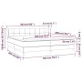 Box spring bed with pink velvet mattress 200x200 cm by vidaXL, Beds and slatted bases - Ref: Foro24-3127516, Price: 541,03 €,...
