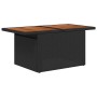 Conjunto de sofá de jardín con cojín 8 pcs Negro