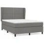 Box spring bed with dark gray fabric mattress 140x200 cm by vidaXL, Beds and slatted bases - Ref: Foro24-3127886, Price: 481,...