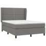 Box spring bed with dark gray fabric mattress 140x200 cm by vidaXL, Beds and slatted bases - Ref: Foro24-3127886, Price: 481,...
