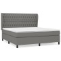 Cama box spring con colchón tela gris oscuro 180x200 cm de vidaXL, Camas y somieres - Ref: Foro24-3128222, Precio: 672,06 €, ...