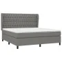 Box spring bed with dark gray fabric mattress 180x200 cm by vidaXL, Beds and slatted bases - Ref: Foro24-3128222, Price: 659,...