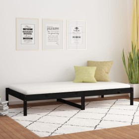 Sofá cama de madera maciza de pino 90x190 cm